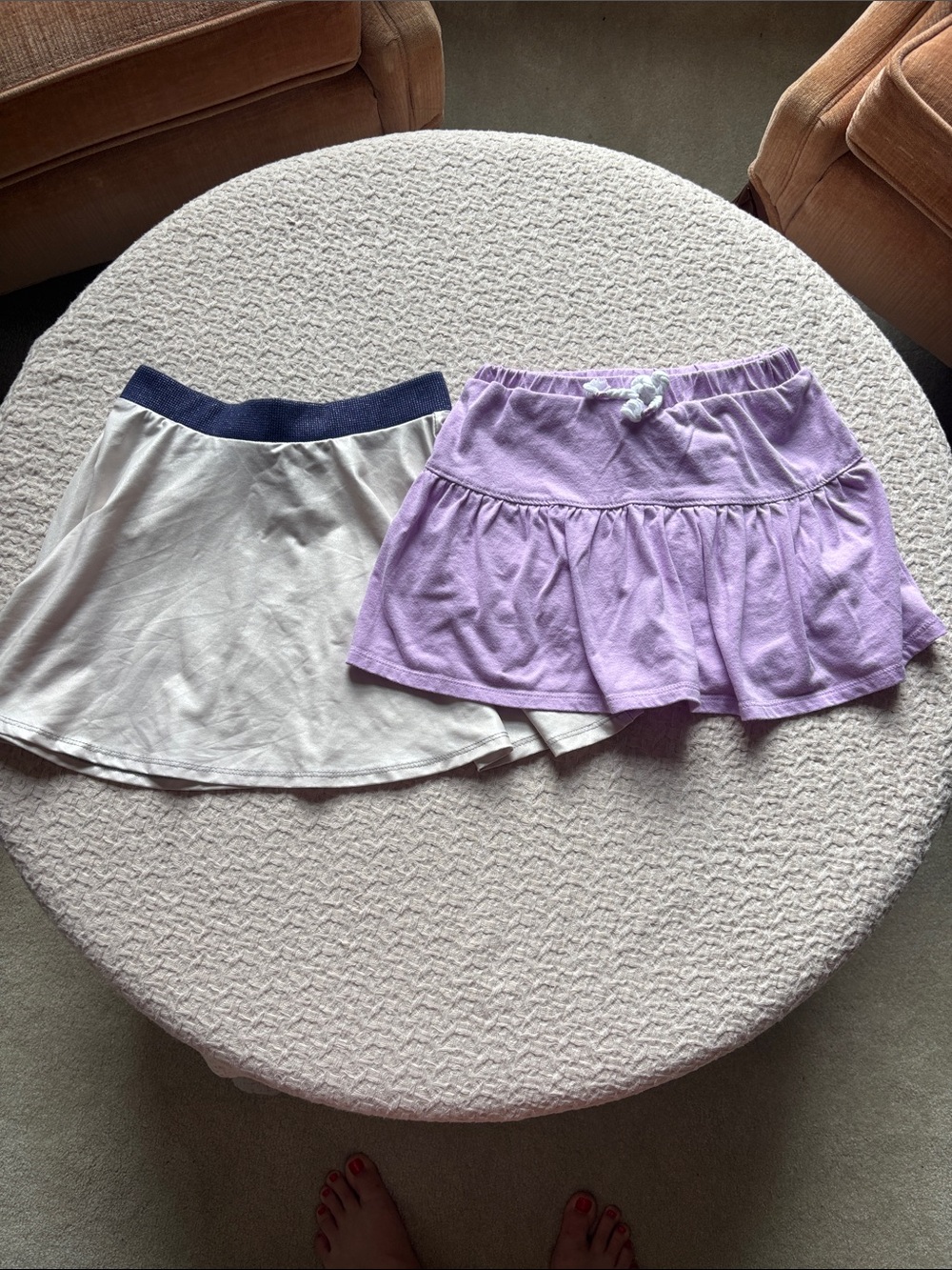 Garanimals Lavender Skort and Cream Skirt Set